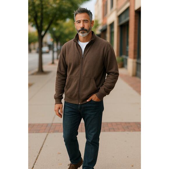 Outdoor‎ Life Mens Zip-Up Sweatshirt Jacket XXL Pockets Fleece Lined Very Warm - Picture 1 of 11
